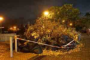 Damage caused by Typhoon Mangkhut, Sheung Wan, 24 September 2018