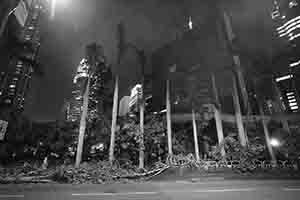 Damage to trees caused by Typhoon Mangkhut,  Man Kwong Street, 25 September 2018