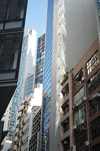 Building with reflected light, Sheung Wan, 13 October 2018
