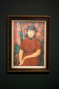 Self-portrait by Pan Yuliang, on display in the exhibition 'Song of Spring: Pan Yu-Lin in Paris', Asia Society, Admiralty, 14 October 2018