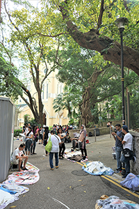 Informal market, near St. John's Cathedral, 14 October 2018