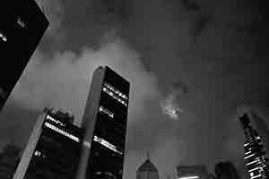 Buildings at night, Central, 24 October 2018