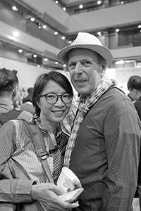 Ann Mak and Gerard Henry at an event of the Hong Kong International Photo Festival, JCCAC, Shek Kip Mei, 25 October 2018