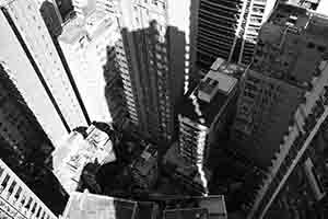 Shadows on buildings, Sheung Wan, 29 October 2018