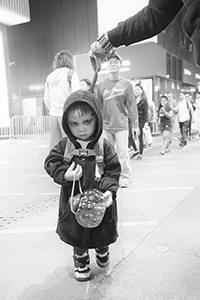 Child in Halloween costume, Central, 31 October 2018