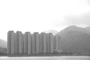 View of public housing in Ma On Shan, 20 October 2018