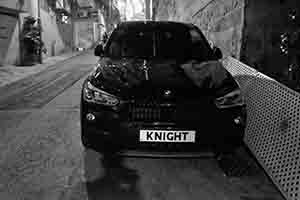 Car with number plate 'KNIGHT', Mid-levels, 4 October 2018