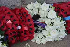 Wreath placed by Carrie Lam on the Cenotaph, Central, for Remembrance Day, 11 November 2018