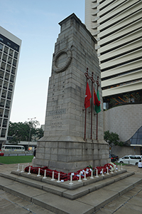Wreaths placed for Remembrance Day, The Cenotaph, Central, 11 November 2018