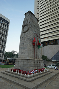 Wreaths placed for Remembrance Day, The Cenotaph, Central, 11 November 2018