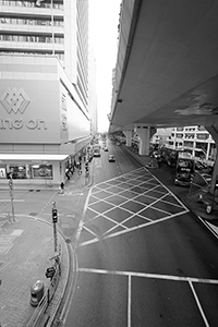 View under the Rumsey street flyover, Connaught Road Central, Sheung Wan, 14 November 2018