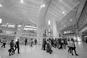 Interior of West Kowloon Station, Kowloon, 15 November 2018