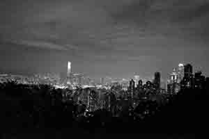 Night view of Hong Kong from Lung Fu Shan, 2 November 2018