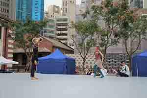 Dancers rehearsing, Tai Kwun, Central, 16 November 2018