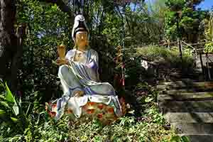 Religious sculpture in the grounds of Yim Hing Temple, Lantau, 18 November 2018