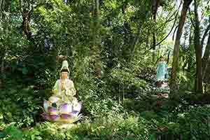 Religious sculpture in the grounds of Yim Hing Temple, Lantau, 18 November 2018