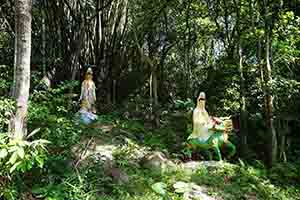 Religious sculpture in the grounds of Yim Hing Temple, Lantau, 18 November 2018