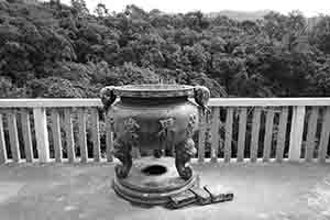 Incense burner at Ling Yan Monastery, Lantau, 18 November 2018
