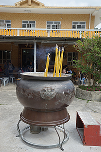 Incense burner at Ling Yan Monastery, Lantau, 18 November 2018