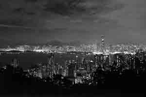 View from Lung Fu Shan at night, 2 November 2018