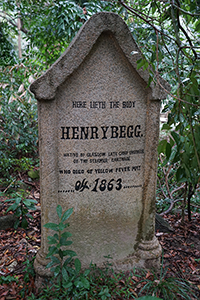 Early gravestone, Hong Kong Cemetery, Happy Valley, 25 November 2018