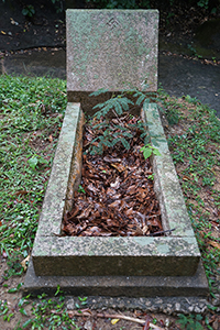 Gravestone with a Nazi swastika, Hong Kong Cemetery, Happy Valley, 25 November 2018