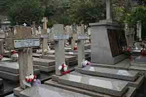 Gravestones, St. Michael's Catholic Cemetery, Happy Valley, 25 November 2018