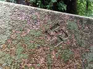 Nazi swastika on a grave in the Hong Kong Cemetery, Happy Valley, 25 November 2018