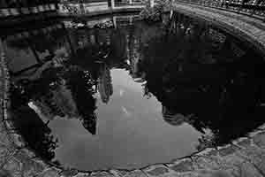 Pond with reflection, Hollywood Road Park, Sheung Wan, Hong Kong Island, 12 December 2018