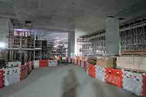 Construction underway at the West Kowloon Cultural District site, 14 December 2018