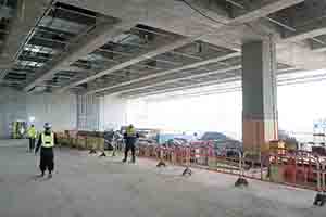 The M+ building under construction, West Kowloon, 14 December 2018