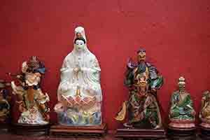 Religious figurines in a temple, Tai Lam Country Park, 16 December 2018