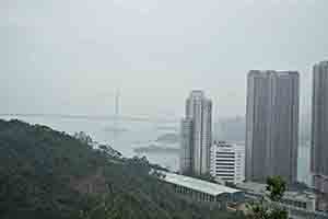 Tsing Ma Bridge, viewed from the Tai Lam Country Park, 16 December 2018