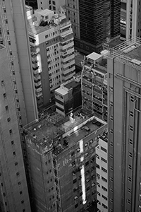 Light on rooftops, Sheung Wan, 17 December 2018
