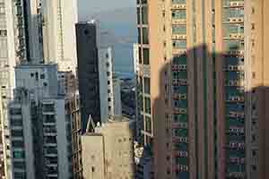Shadow of a building on a building, Sheung Wan, 18 December 2018