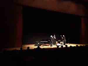 Ted Lo on stage with Ron Carter, Auditorium, Tsuen Wan Town Hall, 1 December 2018