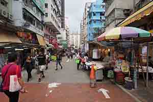 Street market, Fuk Wing Street, Kowloon, 5 December 2018