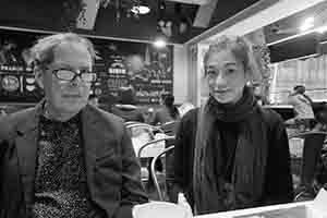 Gérard Henry and Sonia Au, in a restaurant in Causeway Bay, 7 December 2018