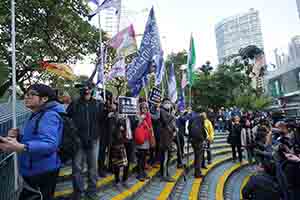 New Year's Day protest march, Queensway, Admiralty, 1 January 2019