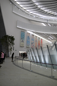 Interior of the Xiqu Centre, West Kowloon Cultural District, 20 January 2019
