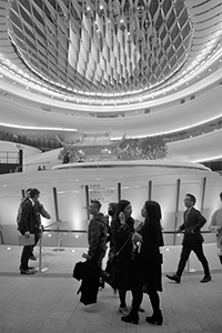 Interior of the Xiqu Centre, West Kowloon Cultural District, 20 January 2019
