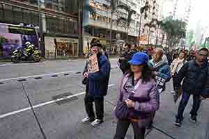 New Year's Day protest march, Hennessy Road, Wanchai, 1 January 2019