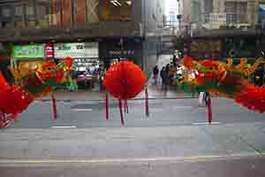 Lunar New Year decorations, Queen's Road Central, Sheung Wan, 25 January 2019