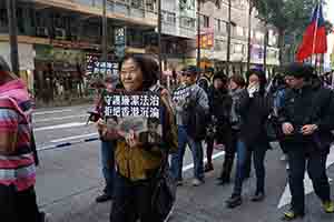 New Year's Day protest march, Hennessy Road, Wanchai, 1 January 2019