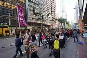 New Year's Day protest march, Hennessy Road, Wanchai, 1 January 2019