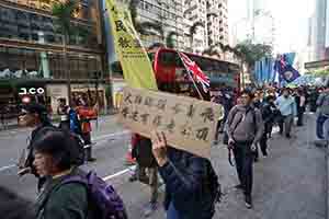 New Year's Day protest march, Hennessy Road, Wanchai, 1 January 2019