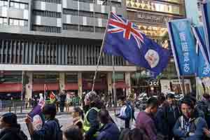 New Year's Day protest march, Hennessy Road, Wanchai, 1 January 2019