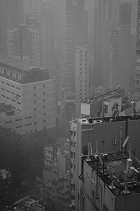 A view towards Sai Ying Pun, on a rainy day, 31 July 2019