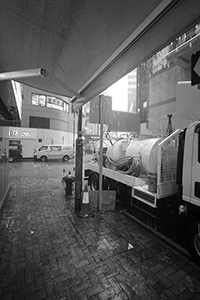 Rainy weather, Queen Street, Sheung Wan, 3 July 2019