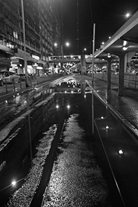 Reflection in a puddle, Connaught Road West, Sheung Wan, 4 July 2019